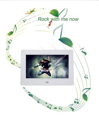 มีหลายภาษา 7 นิ้ว LCD ภาพดิจิตอลกรอบ 250cdm2 ด้วยอัตโนมัติ Slideshow