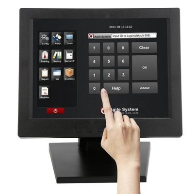 10.4 นิ้ว 300cd M2 LCD มอนิเตอร์จอสัมผัส USB RS232