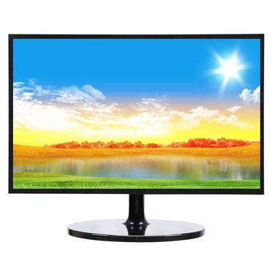 Full HD สีดํา 23 นิ้ว LED มอนิเตอร์คอมพิวเตอร์ 12V HDMI VGA 1920*1080