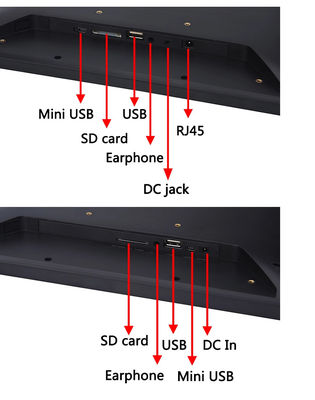 NFC 12inch WIFI แอนดรอยด์แท็บเล็ต All In One With Wall Mount Bracket