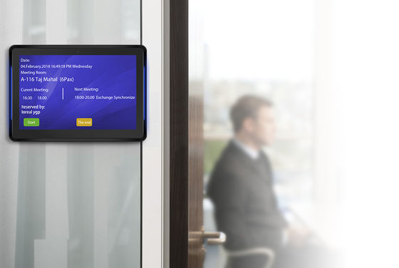 RK3288 Quad-Core 13.3" LCD Panel แอนดรอยด์ แท็บเล็ต พร้อม Power over Ethernet (POE) สําหรับการใช้งานในอุตสาหกรรม