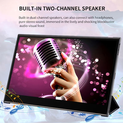 จอภาพสัมผัสแบบพกพาขนาด 15.6 นิ้ว ใช้พลังงานแบตเตอรี่ สำหรับธุรกิจและการรวมระบบ