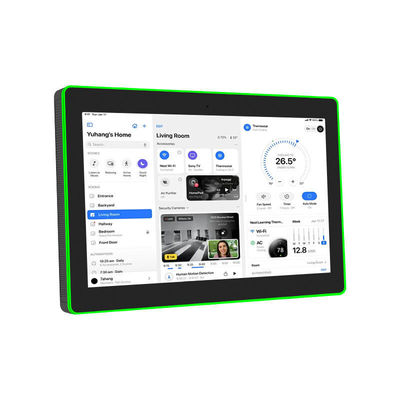 คุณภาพ  13.3Inch Wall Mounted Conference Room Tablet NFC/RFID POE Commercial Android Tablet Surrounding Led Light โรงงาน