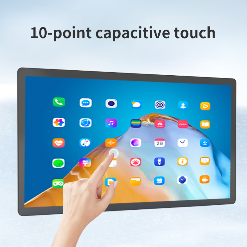 ultra-thin 32inch Commercial Digital signage advertising display หน้าจอสัมผัส โรคชิป quad core แอนดรอยด์ แท็บเล็ต PC POE NFC WIFI