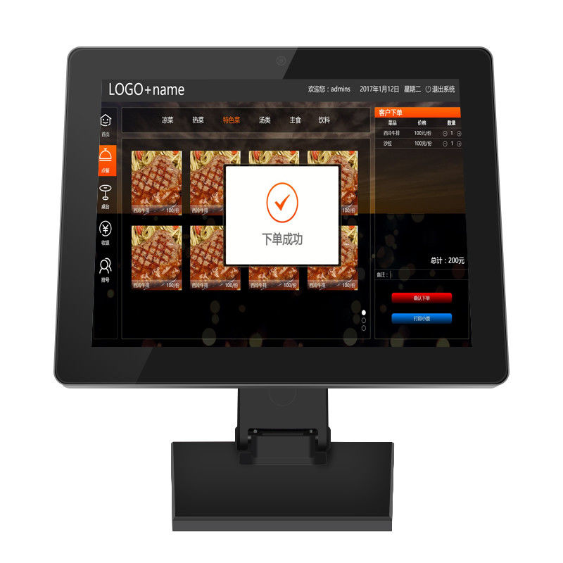 1.6GHz Quad Core Android POS Tablet พร้อมหน้าจอสัมผัสขนาด 15 นิ้ว และสัมผัสขนาด 10 จุด