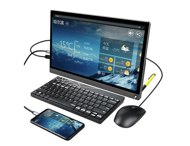 15.6inch 4k Touchscreen Portable Monitor / Uhd Touchscreen Monitor สําหรับ PS4 สวิตช์