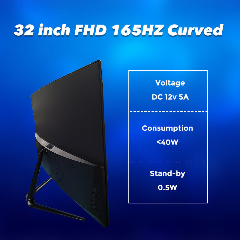 FCC 165HZ 350cd/M2 เกมส์ โดคโตป มอนิเตอร์ Usd Hdmi DP สําหรับคาเฟ่อินเตอร์เน็ต