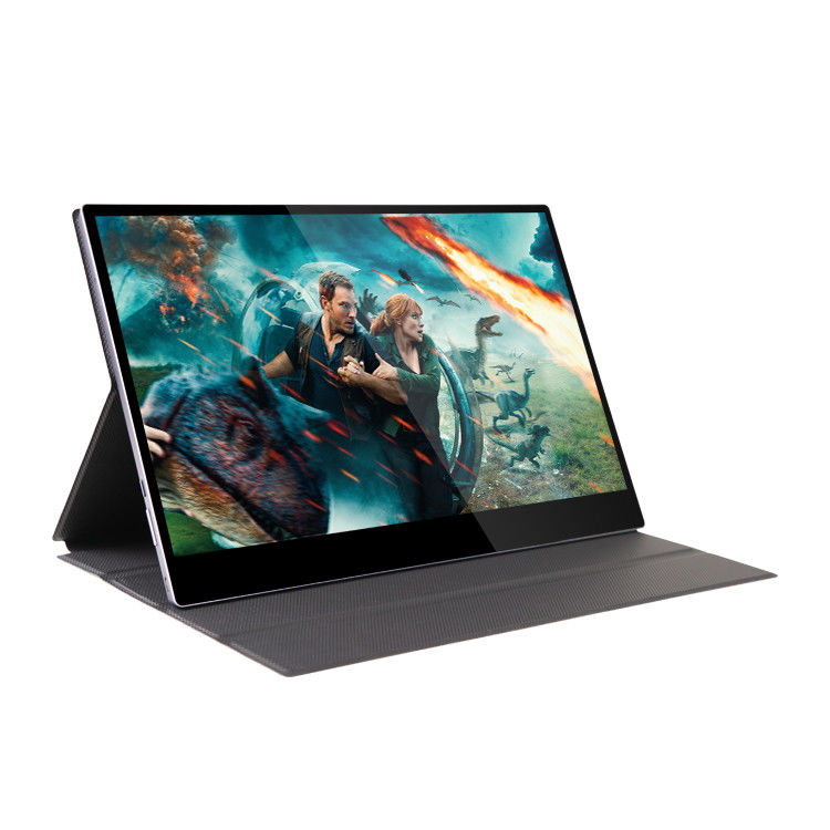 3840x2160 10 มม 15.6 นิ้ว โทรศัพท์มือถือ มอนิเตอร์สัมผัส 4k จอ USB แบบ C HDMI