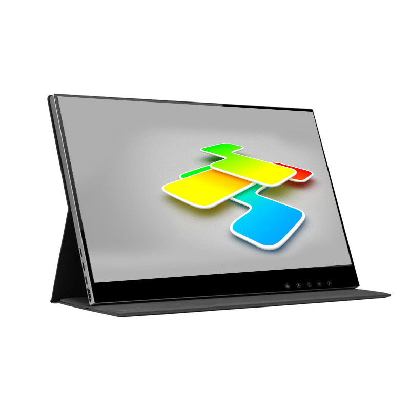 มอนิเตอร์จอสัมผัสแบบ Full HD แบบไร้สาย สีดํา 5ms 15.6 นิ้ว