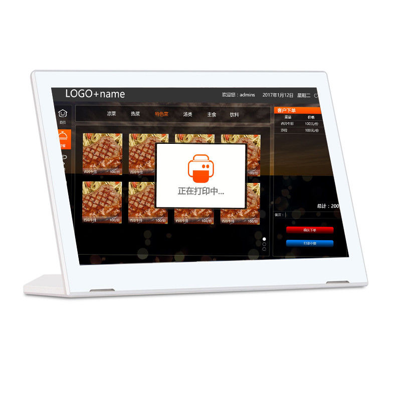 L Shape 1920x1080 13.3 นิ้ว แท็บเล็ต Android ทั้งหมดในเครื่องเดียว พร้อมหน้าจอสัมผัส WIFI RJ45