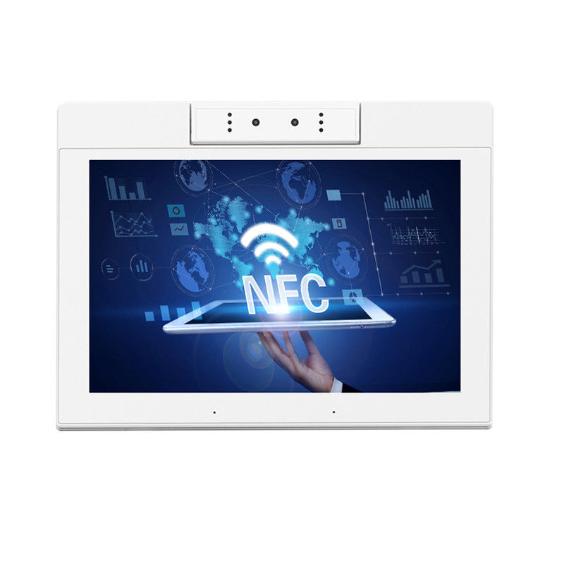 Desktop 2GB RAM แท็บเล็ต Android 14 นิ้ว NFC POS All In One แท็บเล็ต พีซี 250cd/m2