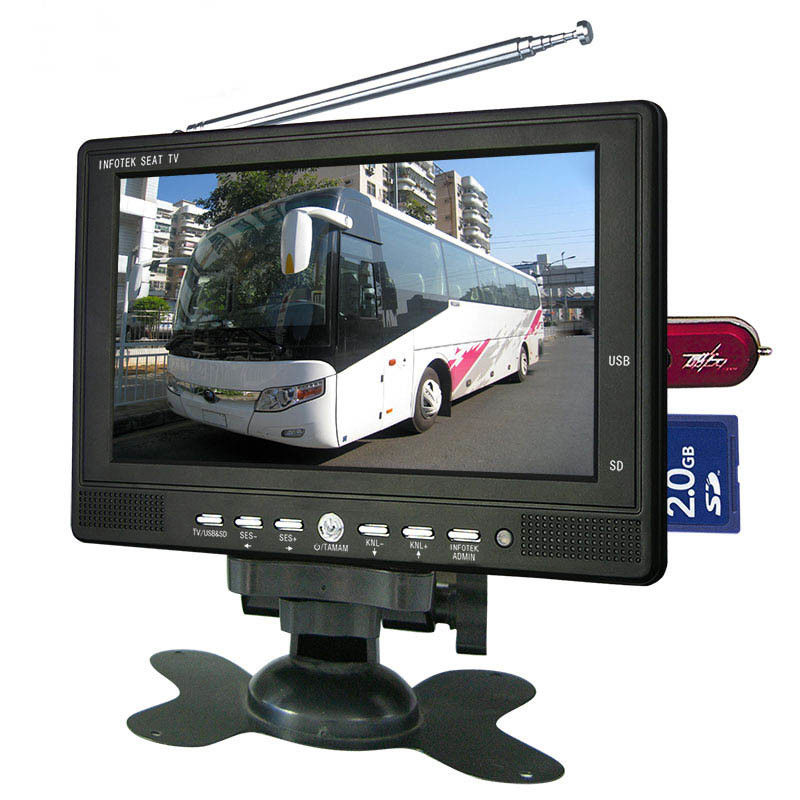 กล้องสํารองไร้สาย 7 นิ้ว LCD Car Monitor TFT LCD Monitor IP67 1024x768
