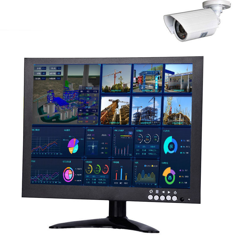 24VDC 10 Inch LCD Car Monitor 300cd/m2 HDMI USB VGA HD ความละเอียดจอ LCD