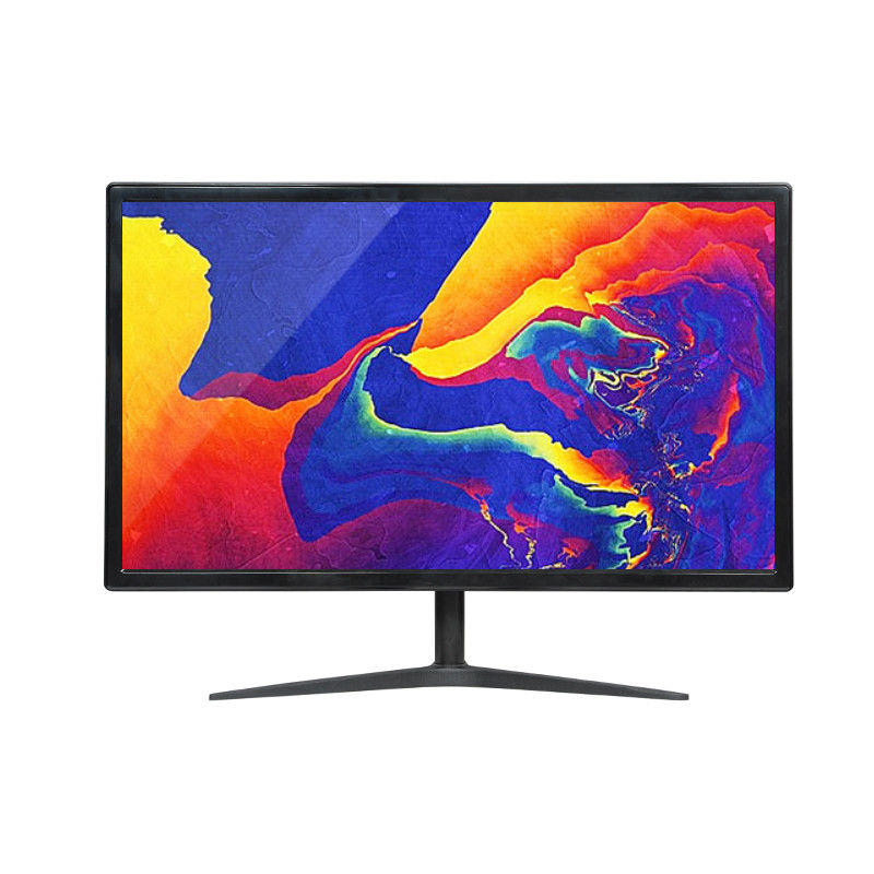 สีดํา 20 นิ้ว 75Hz เครื่องจอคอมพิวเตอร์ไร้กรอบ