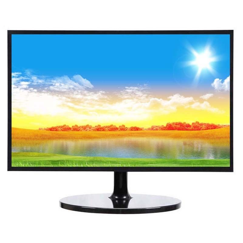 Full HD สีดํา 23 นิ้ว LED มอนิเตอร์คอมพิวเตอร์ 12V HDMI VGA 1920*1080