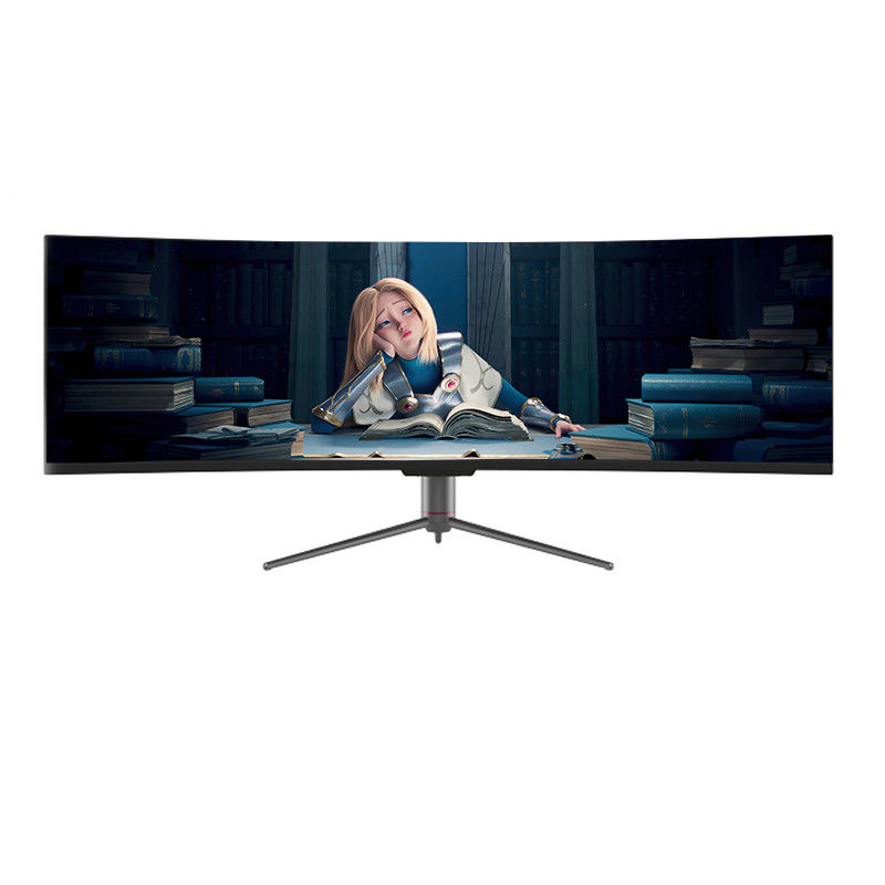 PIP PBP DP 1MS โมเนอร์ PC ขอบ 49 นิ้ว 4K 144hz 5K 120hz