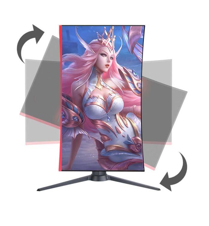 27 นิ้ว 165Hz Gaming Desktop Monitor HDMI DP อินเตอร์เฟซ ยืนหมุน