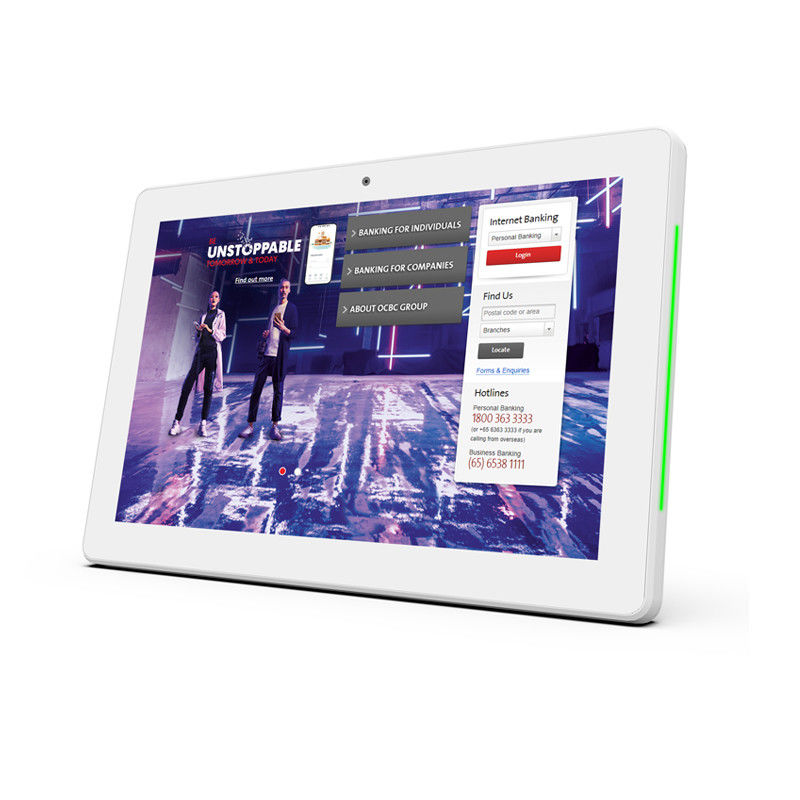 POE NFC แอนดรอยด์ แท็บเล็ต PC OEM 10.1 นิ้ว RK3288 CPU Wall Mount