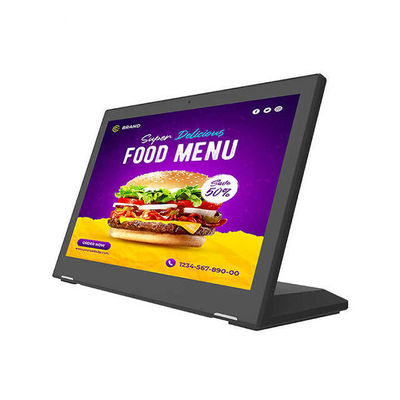 Self-Service RK3566 โปรเซสเซอร์ แท็บเล็ตสําหรับการสั่งอาหารร้านอาหาร 13.3 นิ้ว POE NFC RGB LED Light Bar 5MP กล้อง Android 11